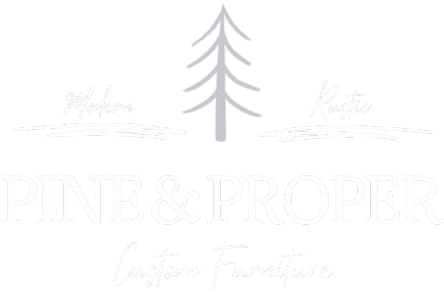 Pine & Proper Logo, White