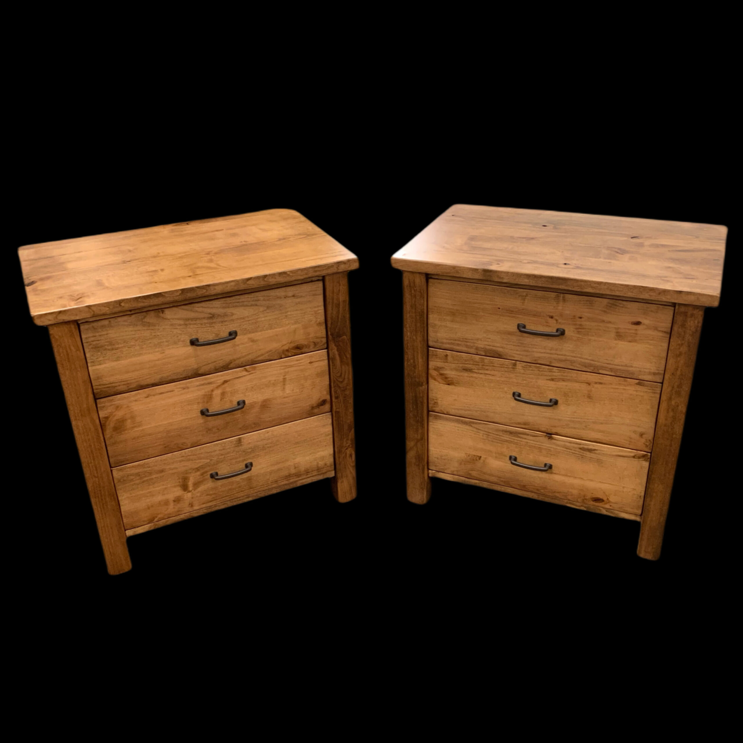 wooden 3 Drawers Nightstands