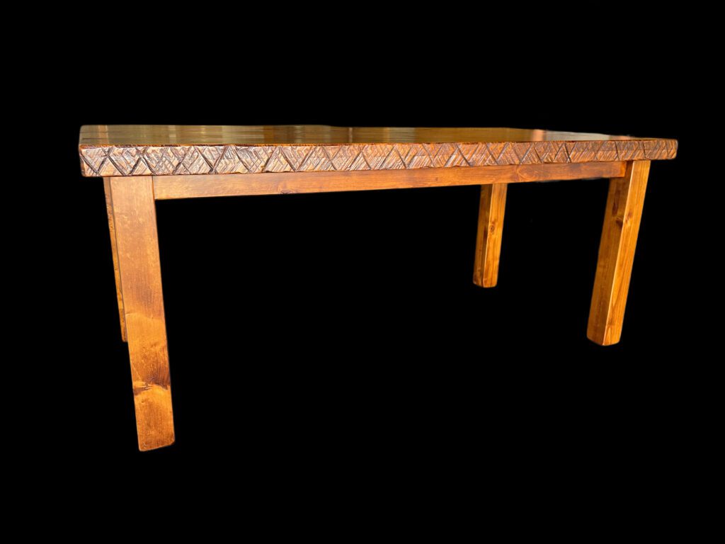 4 leg-alder-hand planned-chainsaw- Chestnut