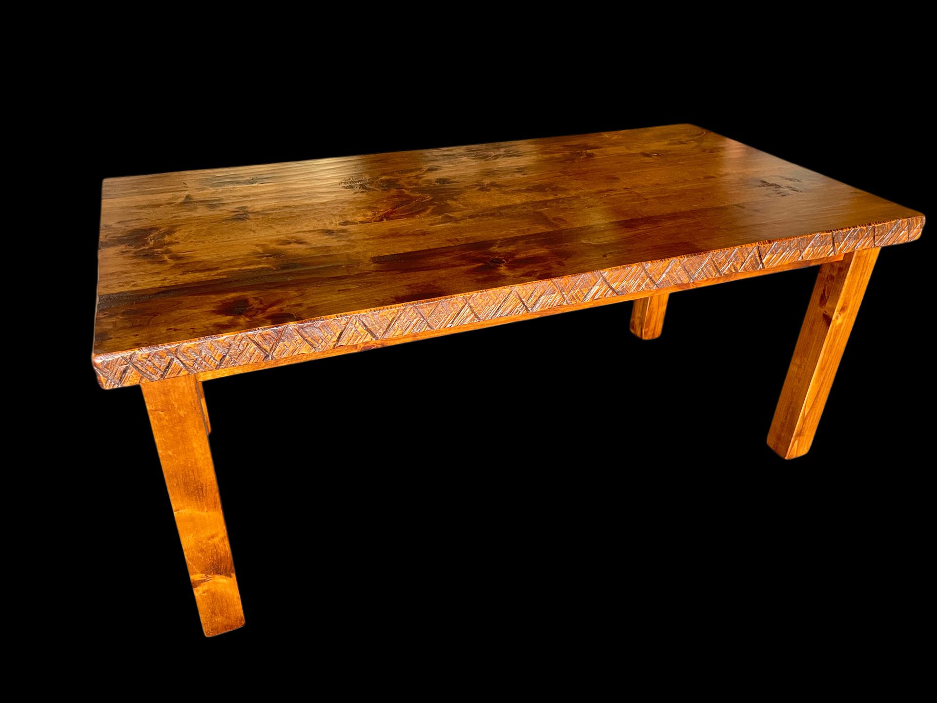 4 leg-alder-hand planned-chainsaw- Chestnut