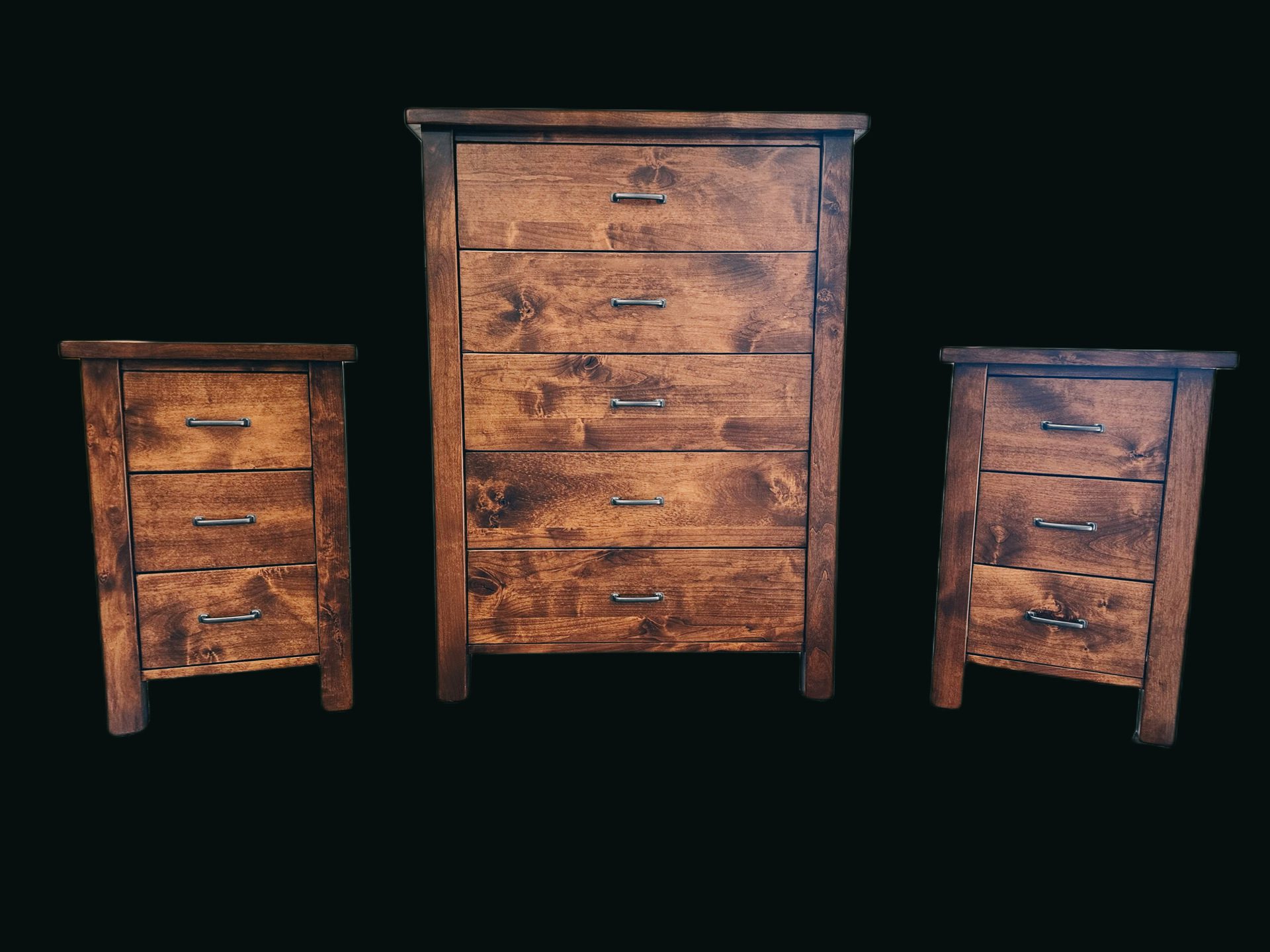 5 & 3 Drawers Bedroom Set Wooden Furniture