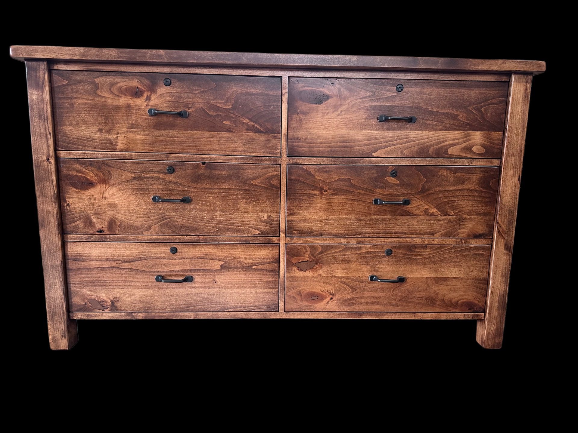 6 Drawer with keyed alike locks in Alpine Collection