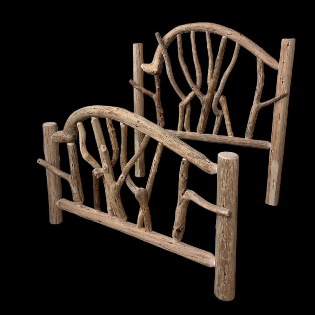 cropped log bed