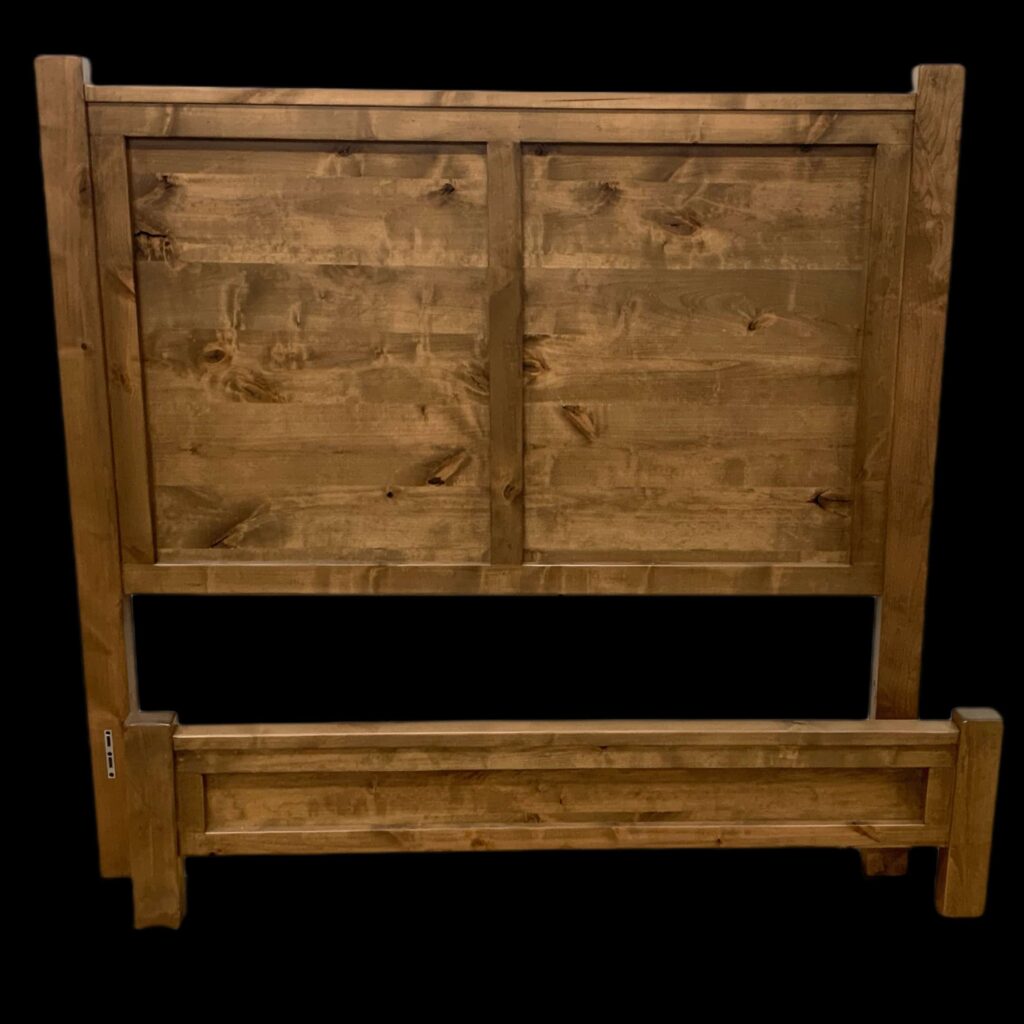 alpine collection queen bed - almond