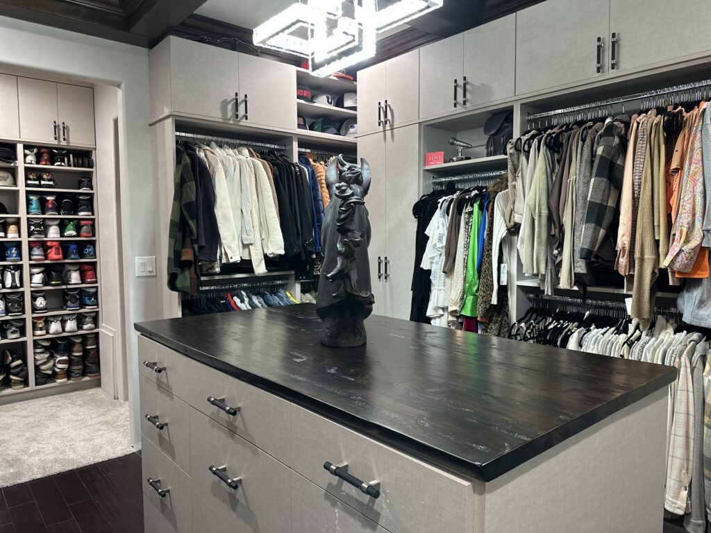 Complete Custom Closet done in Sheer Linen Melamine(2)