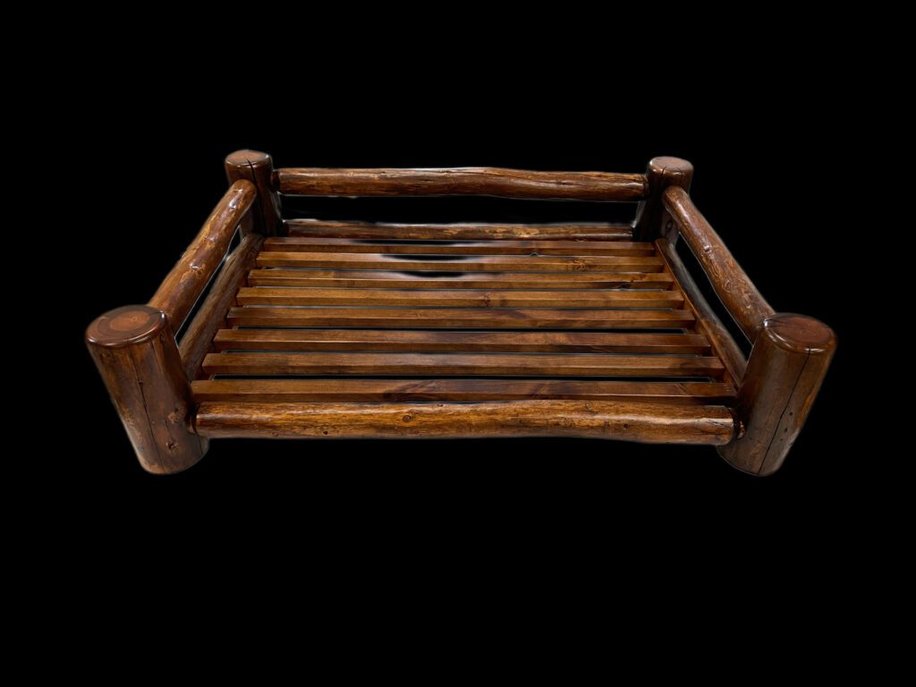 Medium Pine Dog Bed - Walnut