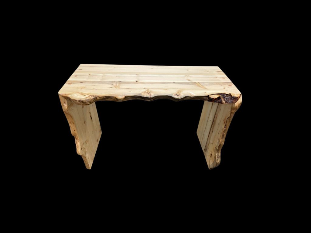 Pine Live Edge Desk - Natural
