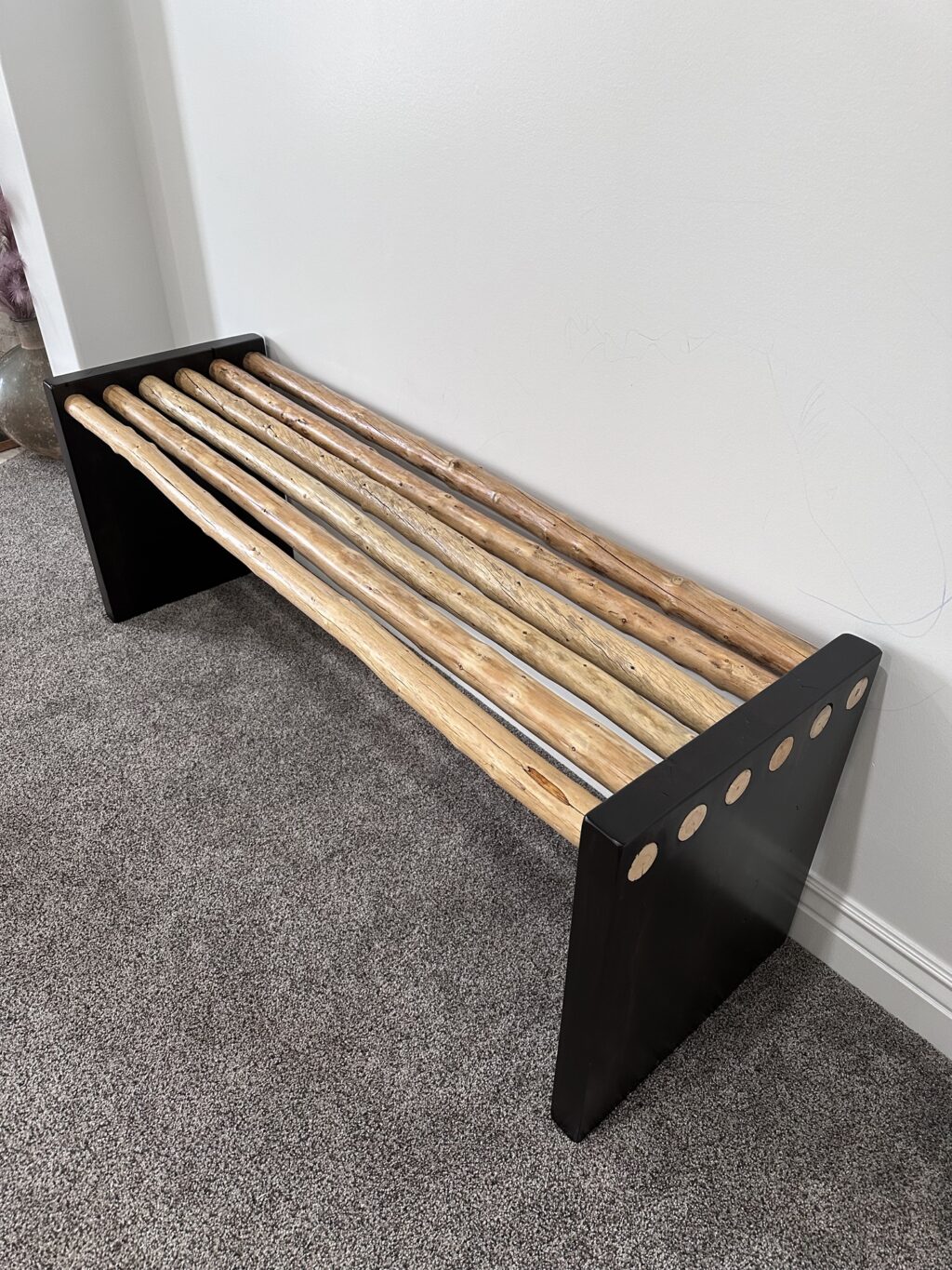 Pine Pole Accent Bench