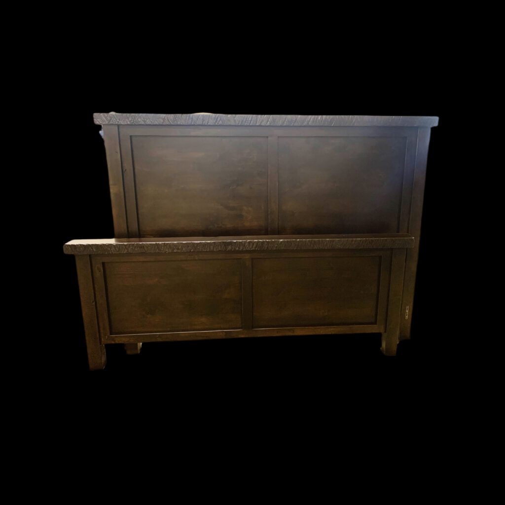 Rustic Pine Panel Bed - Queen